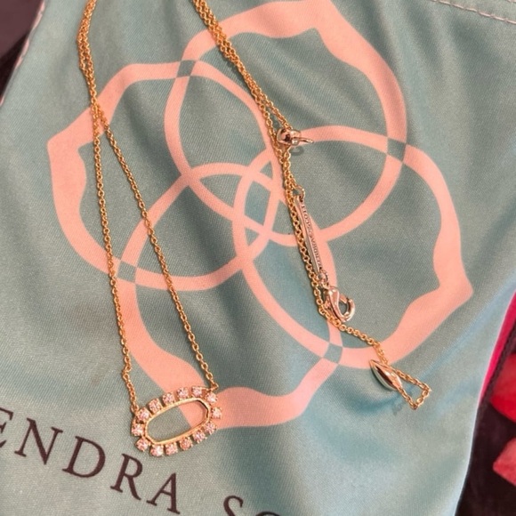 - Kendra Scott Elisa Open Frame Crystal Pendant Necklace - Picture 6 of 10